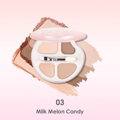 Four-Color Under-Eye Highlighting Palette