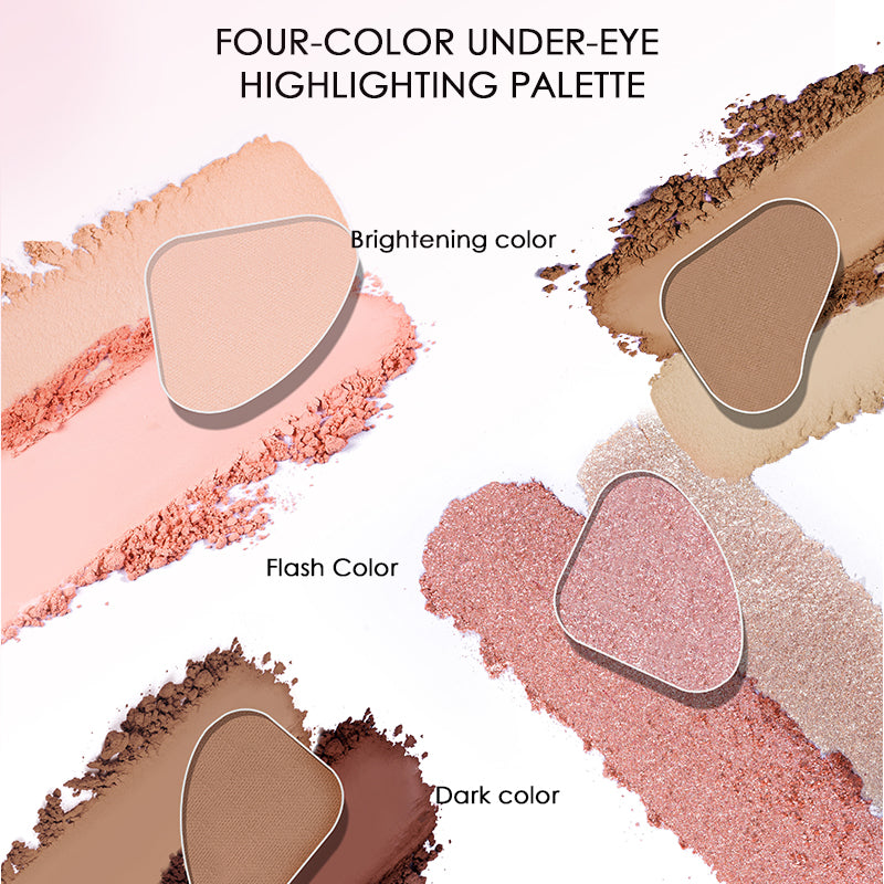 Capybara Four-Color Under-Eye Highlighting  Palette